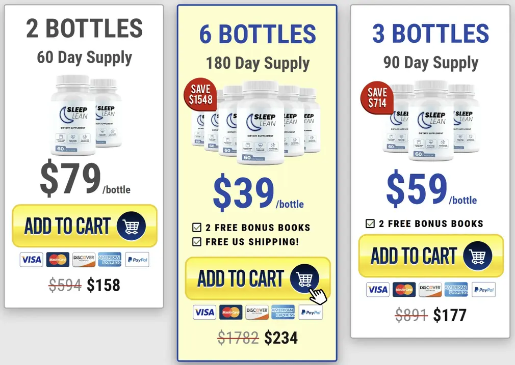 sleeplean fat burning supplement price